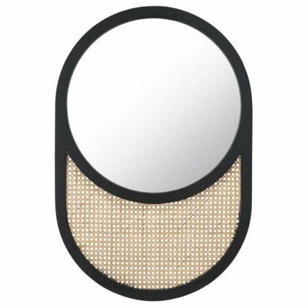 SAFAVIEH Danya Mirror Black & Natural MRR2019A